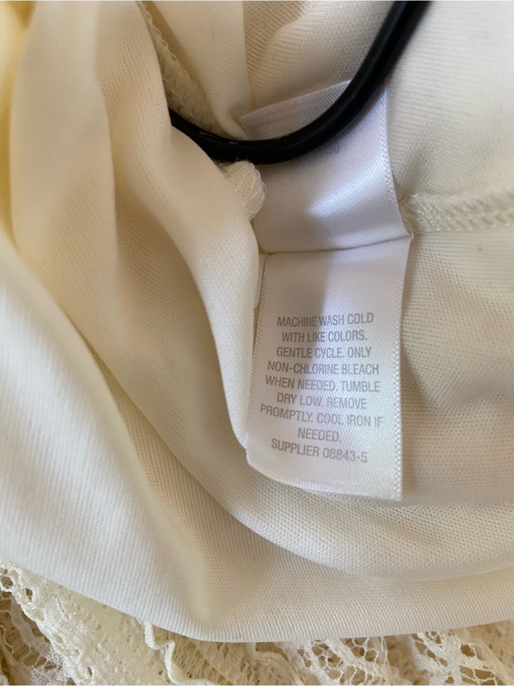 Bisou Bisou Ivory Butter Yellow Lace Maxi Skirt Boho Fairy Cottagecore Romantic - Picture 7 of 8